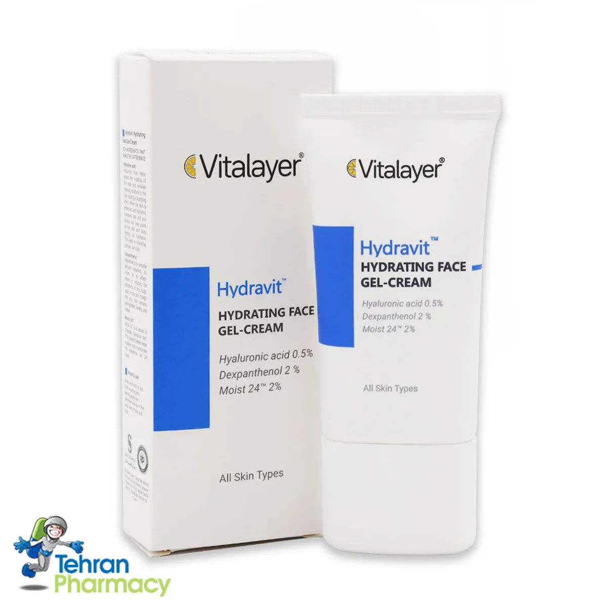 کرم ژل آبرسان صورت هیدراویت ویتالیر